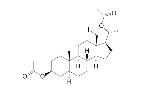 Pregnane-3,20-diol, 18-iodo-, diacetate, (3.beta.,5.alpha.,20R)-