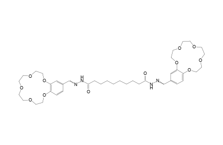 N,N'-bis(2,5,8,11,14-pentaoxabicyclo[13.4.0]nonadeca-1(19),15,17-trien-17-ylmethyleneamino)decanediamide