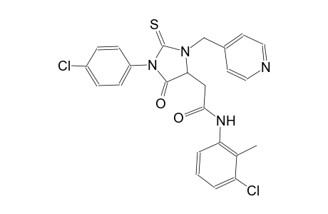 N-(3-chloro-2-methylphenyl)-2-[1-(4-chlorophenyl)-5-oxo-3-(4-pyridinylmethyl)-2-thioxo-4-imidazolidinyl]acetamide