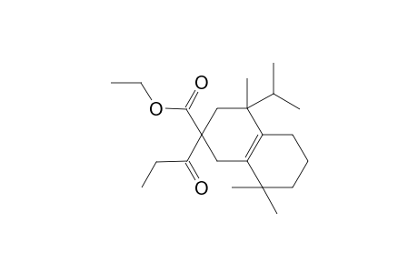 Ethyl 2-propionyl-4-isopropyl-4,8,8-trimethyl-1,2,3,4,5,6,7,8-octahtdronaphtalene-2-carboxylate