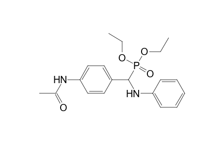 Phosphonic acid, [[4-(acetylamino)phenyl](phenylamino)methyl]-, diethyl ester