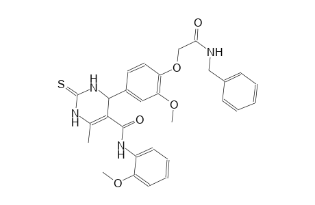 4-{4-[2-(benzylamino)-2-oxoethoxy]-3-methoxyphenyl}-N-(2-methoxyphenyl)-6-methyl-2-thioxo-1,2,3,4-tetrahydro-5-pyrimidinecarboxamide