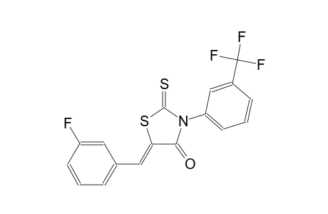 (5Z)-5-(3-fluorobenzylidene)-2-thioxo-3-[3-(trifluoromethyl)phenyl]-1,3-thiazolidin-4-one