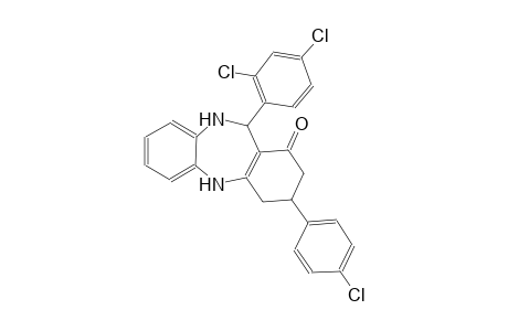 3-(4-chlorophenyl)-11-(2,4-dichlorophenyl)-2,3,4,5,10,11-hexahydro-1H-dibenzo[b,e][1,4]diazepin-1-one