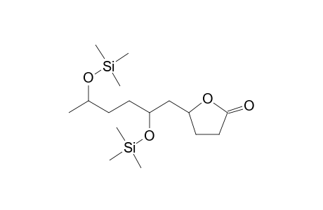 5-(2,5-Dihydroxyhexyl)oxolan-2-one, 2tms