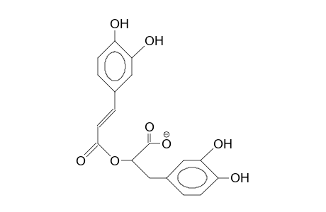 Rosmarinic acid, anion