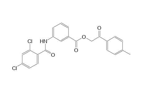 benzoic acid, 3-[(2,4-dichlorobenzoyl)amino]-, 2-(4-methylphenyl)-2-oxoethyl ester