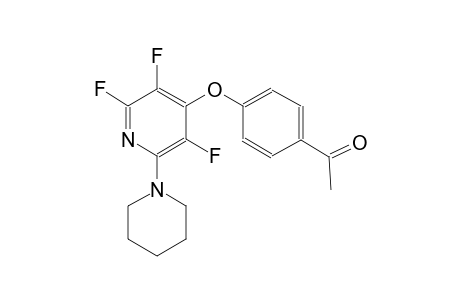 1-(4-{[2,3,5-trifluoro-6-(1-piperidinyl)-4-pyridinyl]oxy}phenyl)ethanone