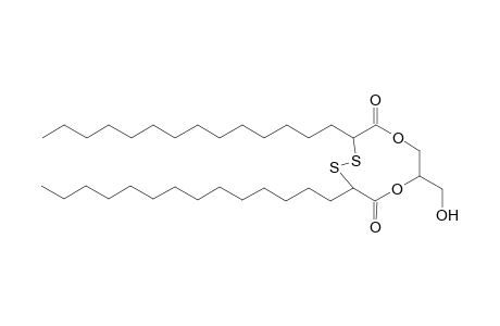 Macrocyclic diacylglycerol disulfide (8-Hydroxymethyl-2,5-di-n-tetradecyl-3,4-dithia-7,10-dioxacyclodecane-1,6-dione)