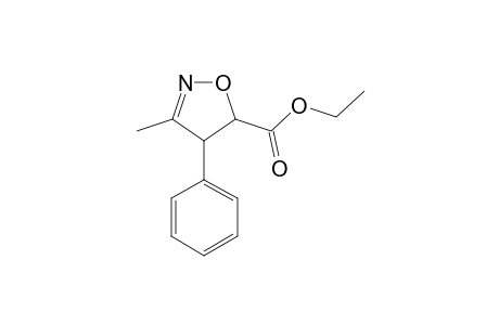 (+/-)-ETHYL-3-METHYL-4-PHENYL-2-ISOXAZOLINE-5-CARBOXYLATE