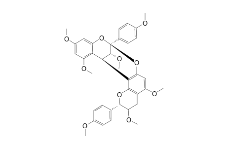 EPIAFZELECHIN-(4-BETA->8,2-BETA->O->7)-ENT-AFZELECHIN-HEPTAMETHYLETHER