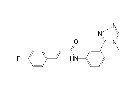 Propenamide, 3-(4-fluorophenyl)-N-[3-(4-methyl-4H-1,2,4-triazol-3-yl)phenyl]-