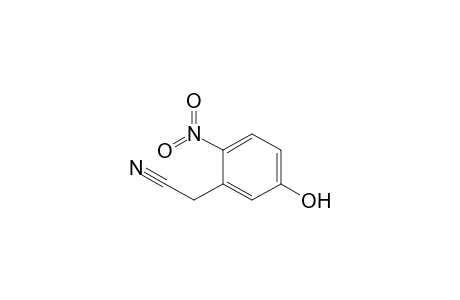 2-(2-nitro-5-oxidanyl-phenyl)ethanenitrile