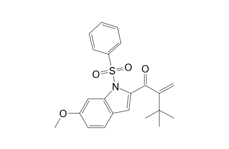 2-t-butyl-1-(6'-methoxy-1'-phenylsulfonylindol-2'-yl)prop-2-en-1-one