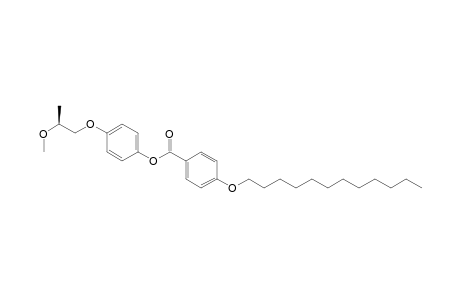 Benzoic acid, 4-(dodecyloxy)-, 4-(2-methoxypropoxy)phenyl ester, (S)-