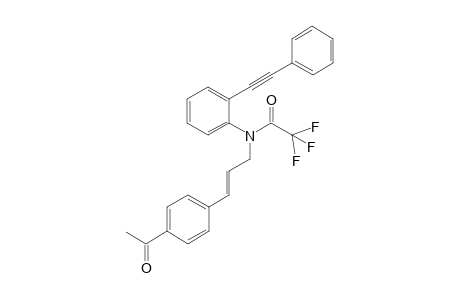 N-[(E)-3-(4-acetylphenyl)allyl]-2,2,2-trifluoro-N-[2-(2-phenylethynyl)phenyl]acetamide