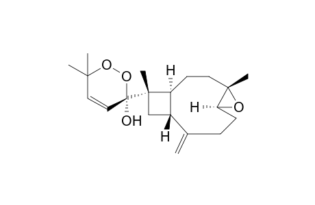 Sinugibberoside D [(1S*,4S*,5S*,9R*,11S*,12R*)-4,5-epoxy-12,15-epidioxy-17-acetoxy-xeniaphylla-8(19),13,dien-12-ol]