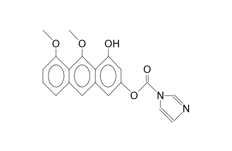 1-Hydroxy-3-(1-imidazolyl-carboxy)-8,9-dimethoxy-anthracene
