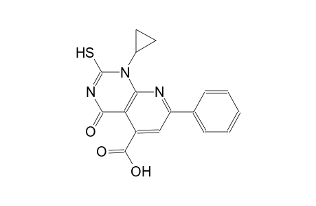 pyrido[2,3-d]pyrimidine-5-carboxylic acid, 1-cyclopropyl-1,4-dihydro-2-mercapto-4-oxo-7-phenyl-