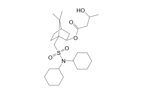 (-)-10-dicyclohexylsulfamoyl-D-isobornyl .beta.-hydroxybutanoate