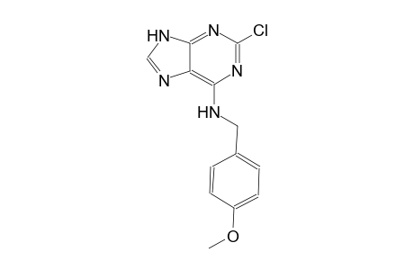 9H-purin-6-amine, 2-chloro-N-[(4-methoxyphenyl)methyl]-