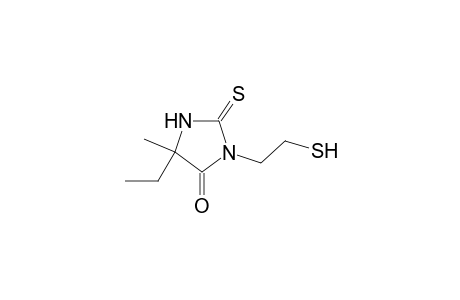 4-Imidazolidinone, 5-ethyl-3-(2-mercaptoethyl)-5-methyl-2-thioxo-, (.+-.)-