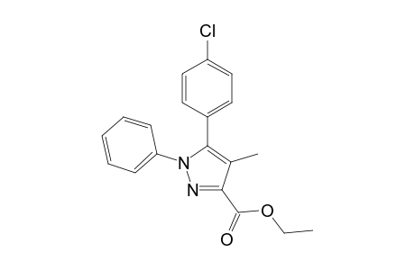 Ethyl 5-(4-chlorophenyl)-4-methyl-1-phenyl-1H-pyrazole-3-carboxylate