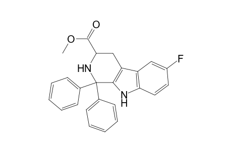 1,1-Diphenyl-3-methoxycarbonyl-6-fluoro-1,2,3,4-tetrahydro-.beta.-carboline