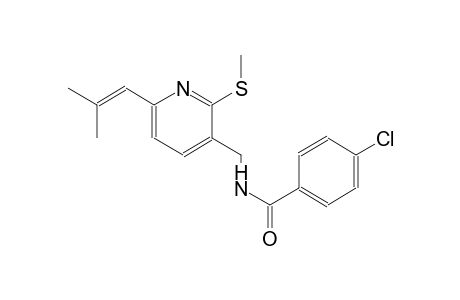 4-Chloro-N-[6-(2-methyl-propenyl)-2-methylsulfanyl-pyridin-3-ylmethyl]-benzamide