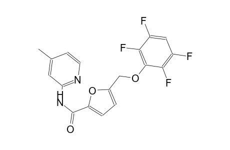 N-(4-methyl-2-pyridinyl)-5-[(2,3,5,6-tetrafluorophenoxy)methyl]-2-furamide
