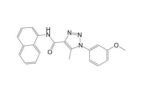 1H-1,2,3-triazole-4-carboxamide, 1-(3-methoxyphenyl)-5-methyl-N-(1-naphthalenyl)-