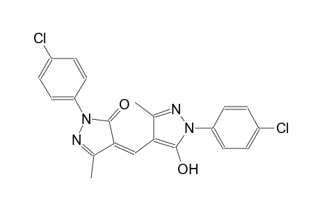 3H-pyrazol-3-one, 2-(4-chlorophenyl)-4-[[1-(4-chlorophenyl)-5-hydroxy-3-methyl-1H-pyrazol-4-yl]methylene]-2,4-dihydro-5-methyl-, (4Z)-