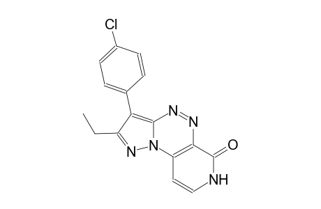 pyrazolo[5,1-c]pyrido[4,3-e][1,2,4]triazin-6(7H)-one, 3-(4-chlorophenyl)-2-ethyl-
