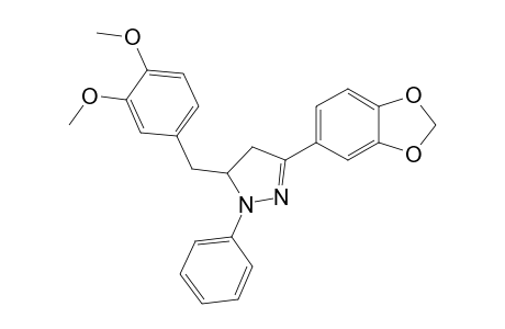 1-Phenyl-3-[(3',4'-methylenedioxy)phenyl]-5-[3",4"-dimethoxybenzyl]-pyrazoline