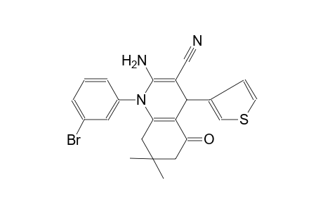 3-quinolinecarbonitrile, 2-amino-1-(3-bromophenyl)-1,4,5,6,7,8-hexahydro-7,7-dimethyl-5-oxo-4-(3-thienyl)-