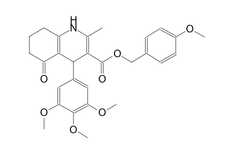 3-quinolinecarboxylic acid, 1,4,5,6,7,8-hexahydro-2-methyl-5-oxo-4-(3,4,5-trimethoxyphenyl)-, (4-methoxyphenyl)methyl ester