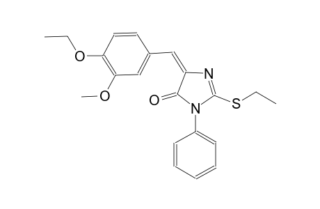 4H-imidazol-4-one, 5-[(4-ethoxy-3-methoxyphenyl)methylene]-2-(ethylthio)-3,5-dihydro-3-phenyl-, (5E)-