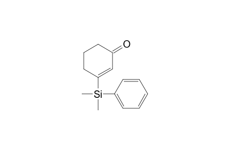 2-Cyclohexen-1-one, 3-(dimethylphenylsilyl)-