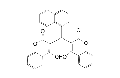 3,3'-(1-naphthylmethylene) bis-(4-hydroxy-2H-1-benzopyran-2-one)
