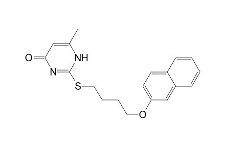 4(1H)-Pyrimidinone, 6-methyl-2-[[4-(2-naphthalenyloxy)butyl]thio]-