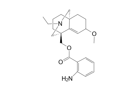 (1'R*,7'S*)-(9-Ethyl-4-methoxy-9-azabicyclo[5.3.3.0(1,6)]tridec-5-en-7-yl)methyl 2-aminobenzoate