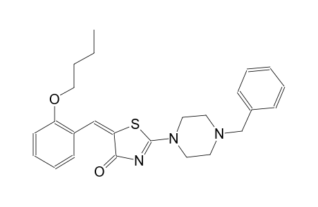 (5E)-2-(4-benzyl-1-piperazinyl)-5-(2-butoxybenzylidene)-1,3-thiazol-4(5H)-one