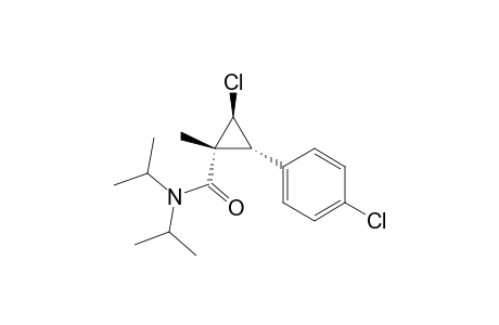 (1R*,2S*,3R*)-2-Chloro-3-(4-chlorophenyl)-1-methyl-N,N-diisopropylcyclopropanecarboxamide