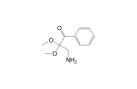 1-Propanone, 3-amino-2,2-dimethoxy-1-phenyl-