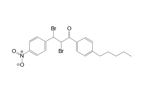2,3-dibromo-3-(4-nitrophenyl)-1-(4-pentylphenyl)-1-propanone