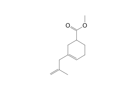 1-Cyclohexene-4-carboxylic acid, 2-(2-methyl-2-propenyl)-, methyl ester