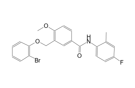 3-[(2-bromophenoxy)methyl]-N-(4-fluoro-2-methylphenyl)-4-methoxybenzamide