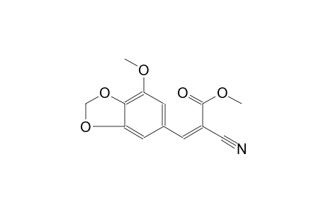 2-propenoic acid, 2-cyano-3-(7-methoxy-1,3-benzodioxol-5-yl)-, methyl ester, (2Z)-