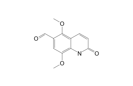 5,8-DIMETHOXY-2-OXO-1H-QUINOLINE-6-CARBALDEHYDE