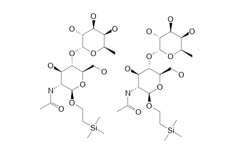 2-(TRIMETHYLSILYL)-ETHYL-ALPHA-D-FUCOPYRANOSYL-(1->4)-2-ACETAMIDO-2-DEOXY-BETA-D-GLUCOPYRANOSIDE